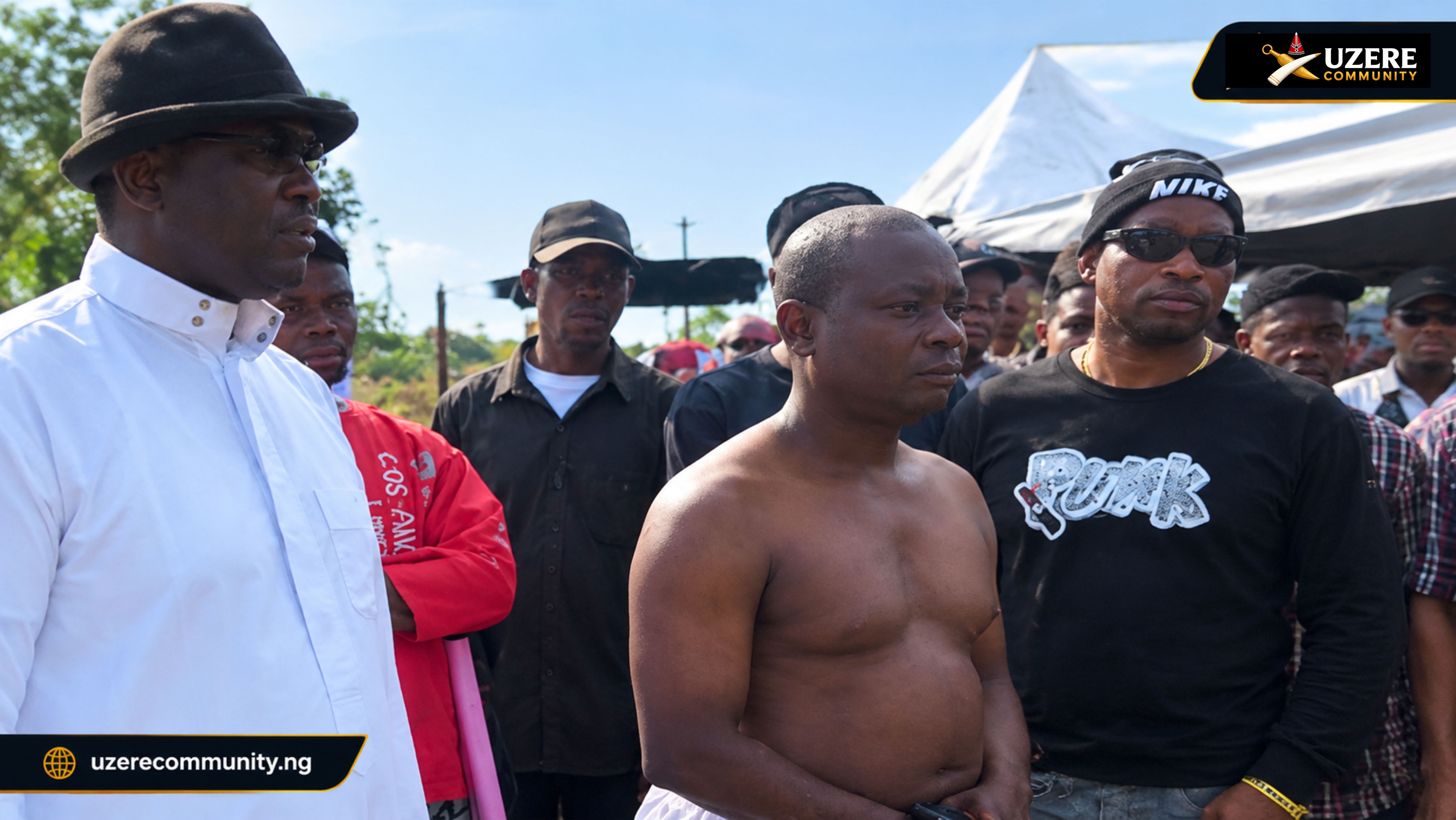 Uzere Youths Protest as Oil Pollution, Gas Bubbling and Ground Fires Raise Alarm: ‘Save Our Land, Save Uzere’